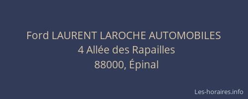 Ford LAURENT LAROCHE AUTOMOBILES