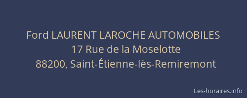 Ford LAURENT LAROCHE AUTOMOBILES