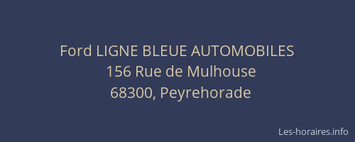 Ford LIGNE BLEUE AUTOMOBILES
