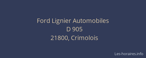 Ford Lignier Automobiles