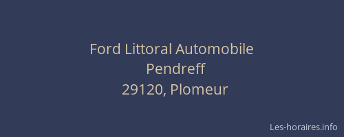 Ford Littoral Automobile