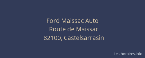 Ford Maissac Auto