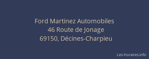 Ford Martinez Automobiles