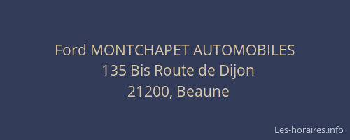 Ford MONTCHAPET AUTOMOBILES