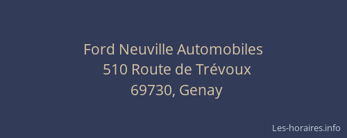 Ford Neuville Automobiles