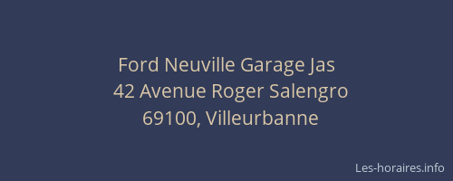 Ford Neuville Garage Jas