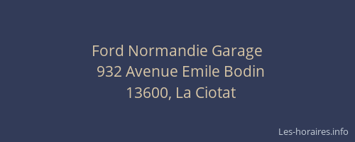 Ford Normandie Garage