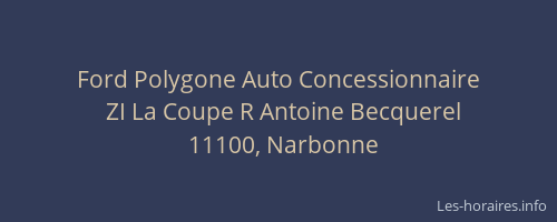 Ford Polygone Auto Concessionnaire