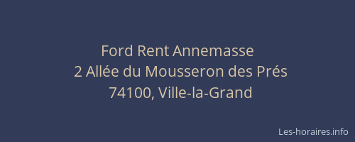 Ford Rent Annemasse