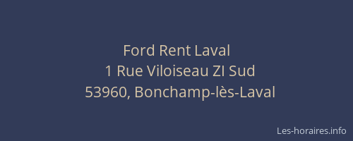 Ford Rent Laval