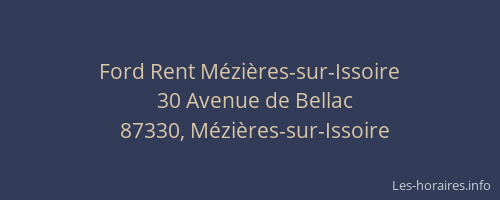 Ford Rent Mézières-sur-Issoire