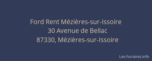 Ford Rent M&eacute;zi&egrave;res-sur-Issoire