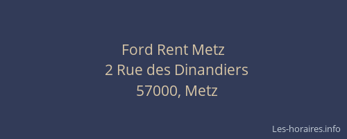 Ford Rent Metz