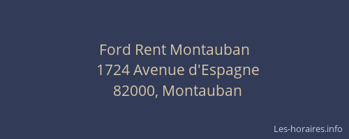 Ford Rent Montauban