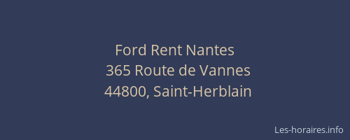 Ford Rent Nantes