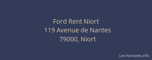 Ford Rent Niort