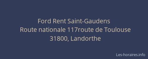 Ford Rent Saint-Gaudens
