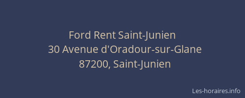 Ford Rent Saint-Junien
