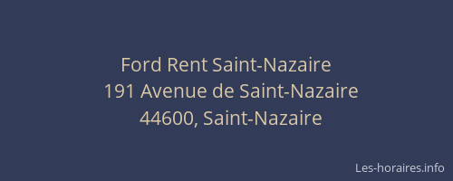 Ford Rent Saint-Nazaire