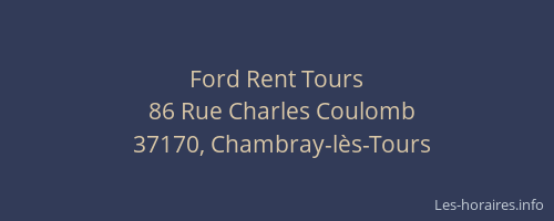Ford Rent Tours