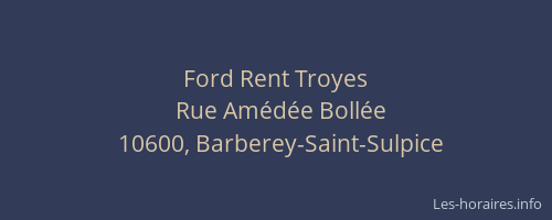 Ford Rent Troyes