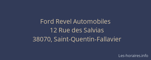 Ford Revel Automobiles
