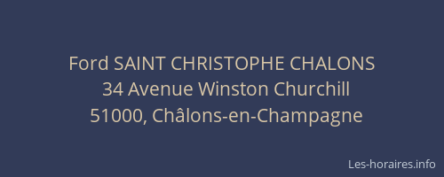 Ford SAINT CHRISTOPHE CHALONS