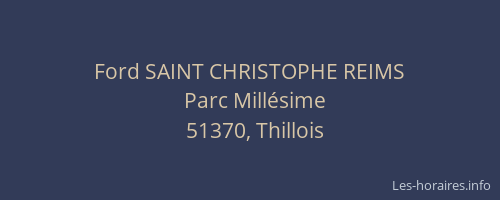 Ford SAINT CHRISTOPHE REIMS