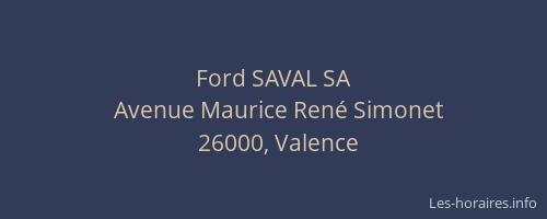 Ford SAVAL SA