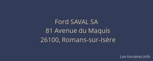 Ford SAVAL SA
