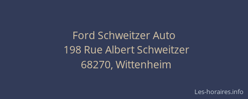 Ford Schweitzer Auto