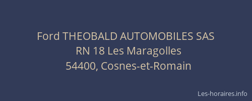 Ford THEOBALD AUTOMOBILES SAS