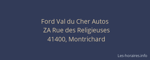 Ford Val du Cher Autos
