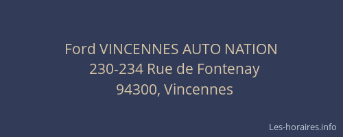 Ford VINCENNES AUTO NATION