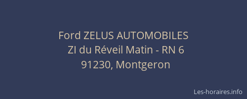 Ford ZELUS AUTOMOBILES