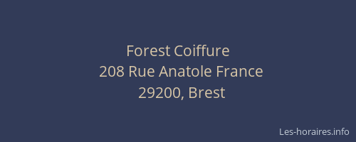 Forest Coiffure