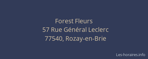 Forest Fleurs
