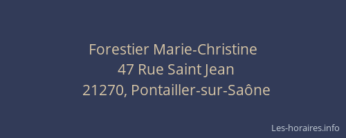 Forestier Marie-Christine