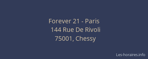 Forever 21 - Paris