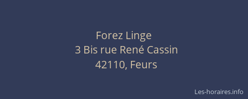 Forez Linge