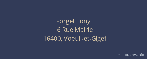 Forget Tony