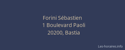 Forini Sébastien