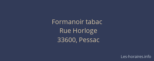 Formanoir tabac