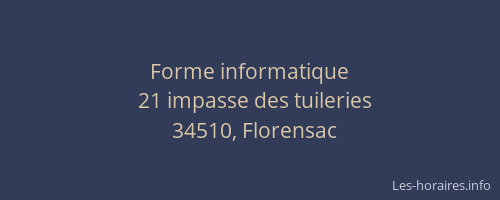 Forme informatique