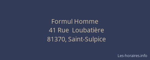 Formul Homme