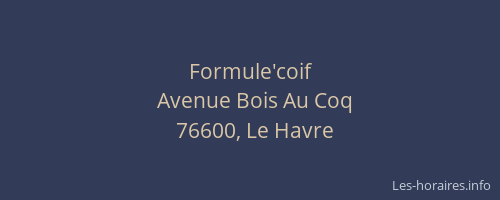Formule'coif