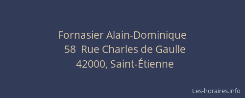 Fornasier Alain-Dominique