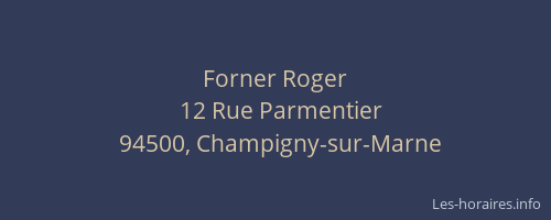 Forner Roger