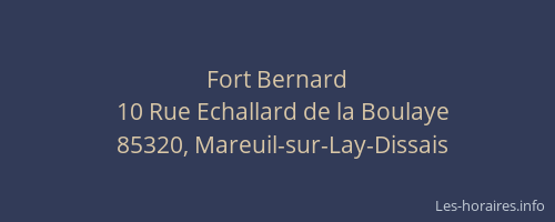 Fort Bernard