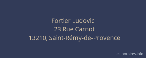 Fortier Ludovic
